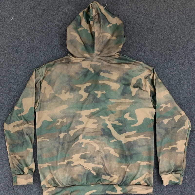 Camouflage Leopard Printed Stitching Made Old Patchwork Aesthetics Hoodie Autumn Winter Long Sleeved Vintage Harajuku Streetwear - Image 4