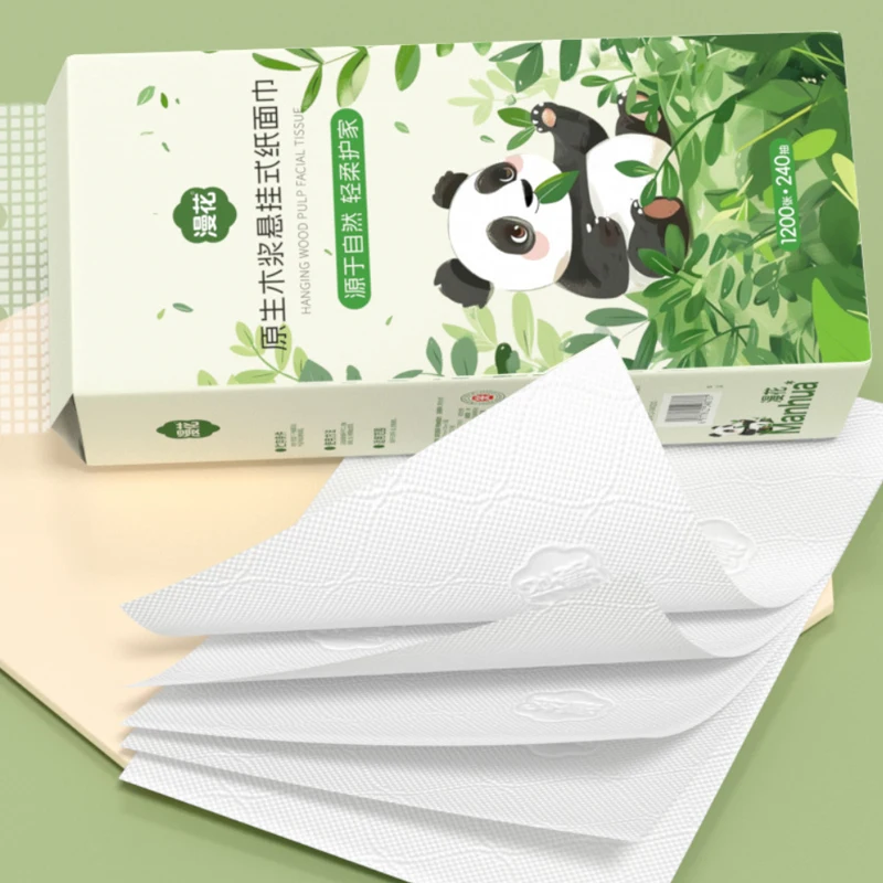 Can Hang Paper Towels To Pump Home Napkins Log Embossed Soft And Comfortable Facial Tissue 5-layer Sanitary Napkin Kitchen Paper - Image 3