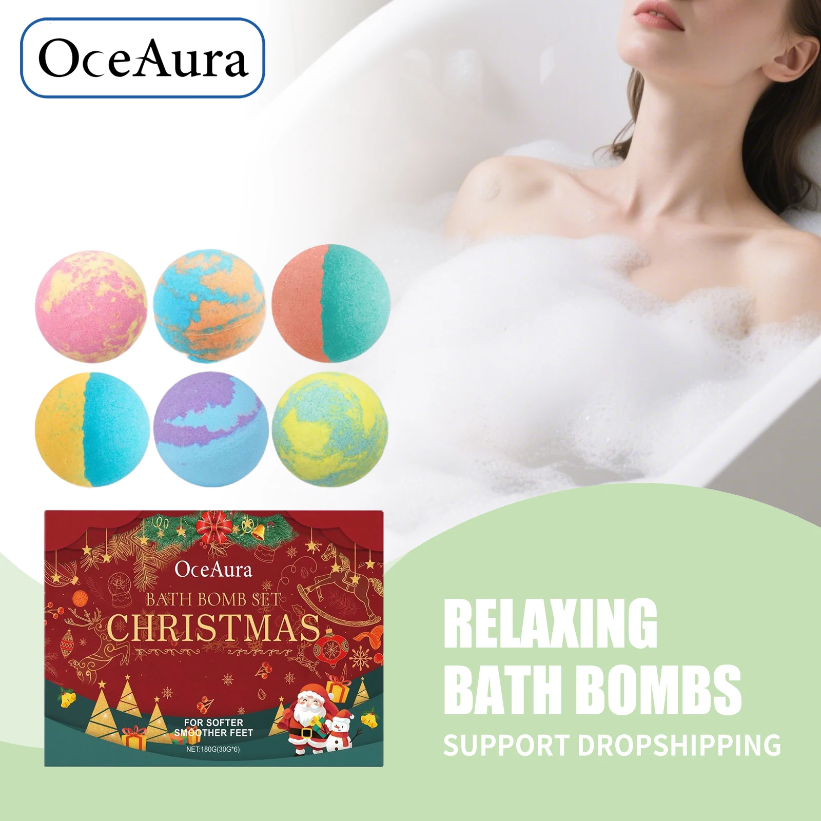Children's Bath Bombs Set Cleanse Moisturize Skin Aromatherapy Relieve Fatigue Stress Relax Both Body and Mood Happy Bath Ball