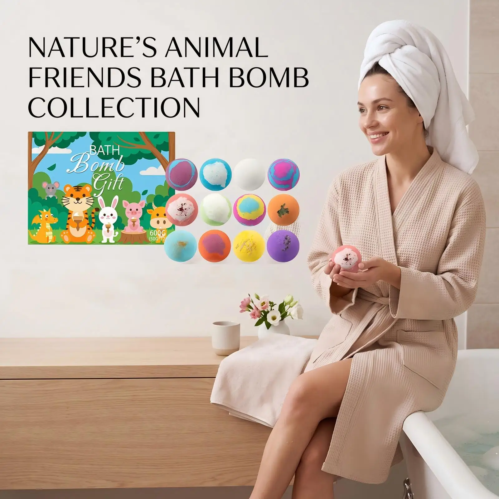Children’s Bath Bombs Set Sea Salt Bath Essential Oils Softening Keratin for Foot Spa Bath Balls Relaxing Gift Box for Women Men - Image 6