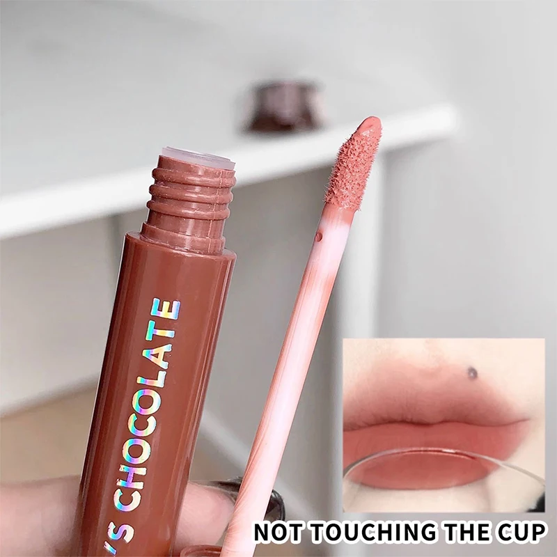 Chocolate five lip glaze set Mist matte lipstick girl student - Image 4