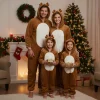 Christmas Costume Cute Reindeer Animal Outfit Elk Personality Loose One-piece Family Pajamas Onesie Christmas Pajamas Suit 2025