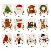 Christmas DIY Mosaic Craft Kit Reindeer Sea Glass Art Set Holiday Festive Table Decor with Tweezers Complete Tools