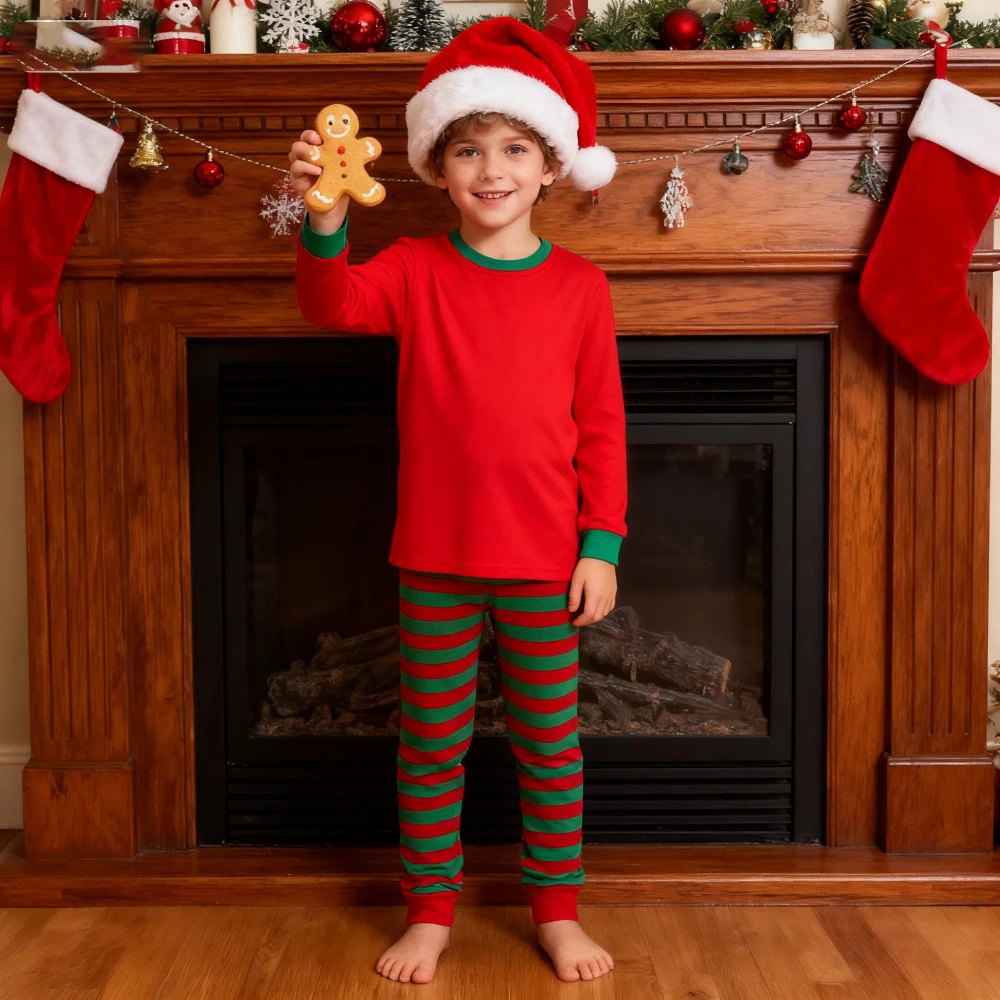 Christmas Family Matching Pajamas Set Long Sleeve Sleepwear for Father Mother Kids Soft Nightwear XMAS Family Look Loungewear - Image 5