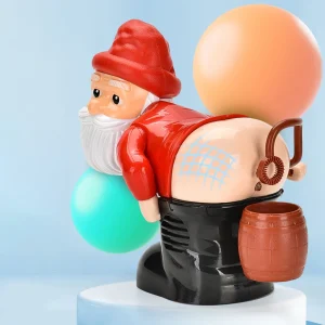 Christmas Fart Bubble Blower with Music & Light Butt Bubble Machine Novelty Xmas Gift for Boys Girls(No Bubble Solution)
