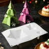 Christmas French Mousse Mold Christmas Tree Design Silicone Chocolate Mould Food Grade Dessert Bakeware Kitchen Baking Tools