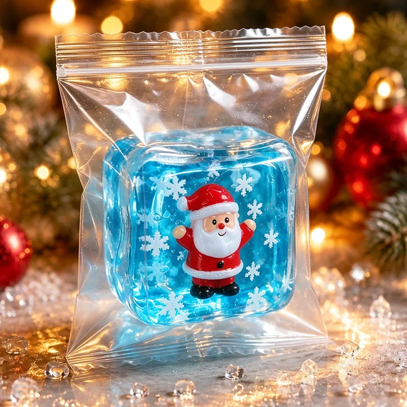 Christmas Halloween Ice Cube Squishy Maltose Texture Stress Relief Santa Snowman Holiday Gifts For Anxiety Relief New Year Gift - Image 5