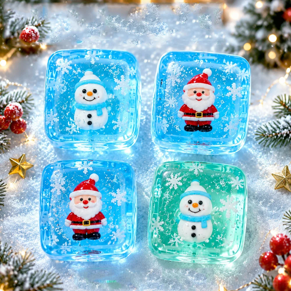 Christmas Halloween Ice Cube Squishy Maltose Texture Stress Relief Santa Snowman Holiday Gifts For Anxiety Relief New Year Gift - Image 4