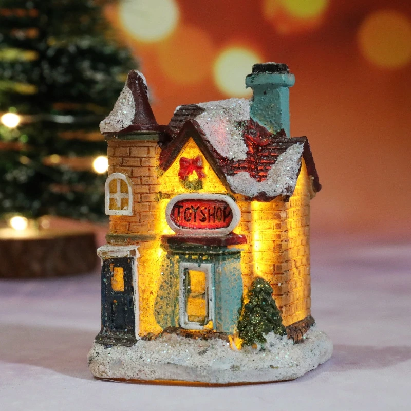Christmas House Light Decorations For Home Ornaments Kids Xmas Gift New Year 2025 Navidad Decor Bedroom Night Light With Battery - Image 4