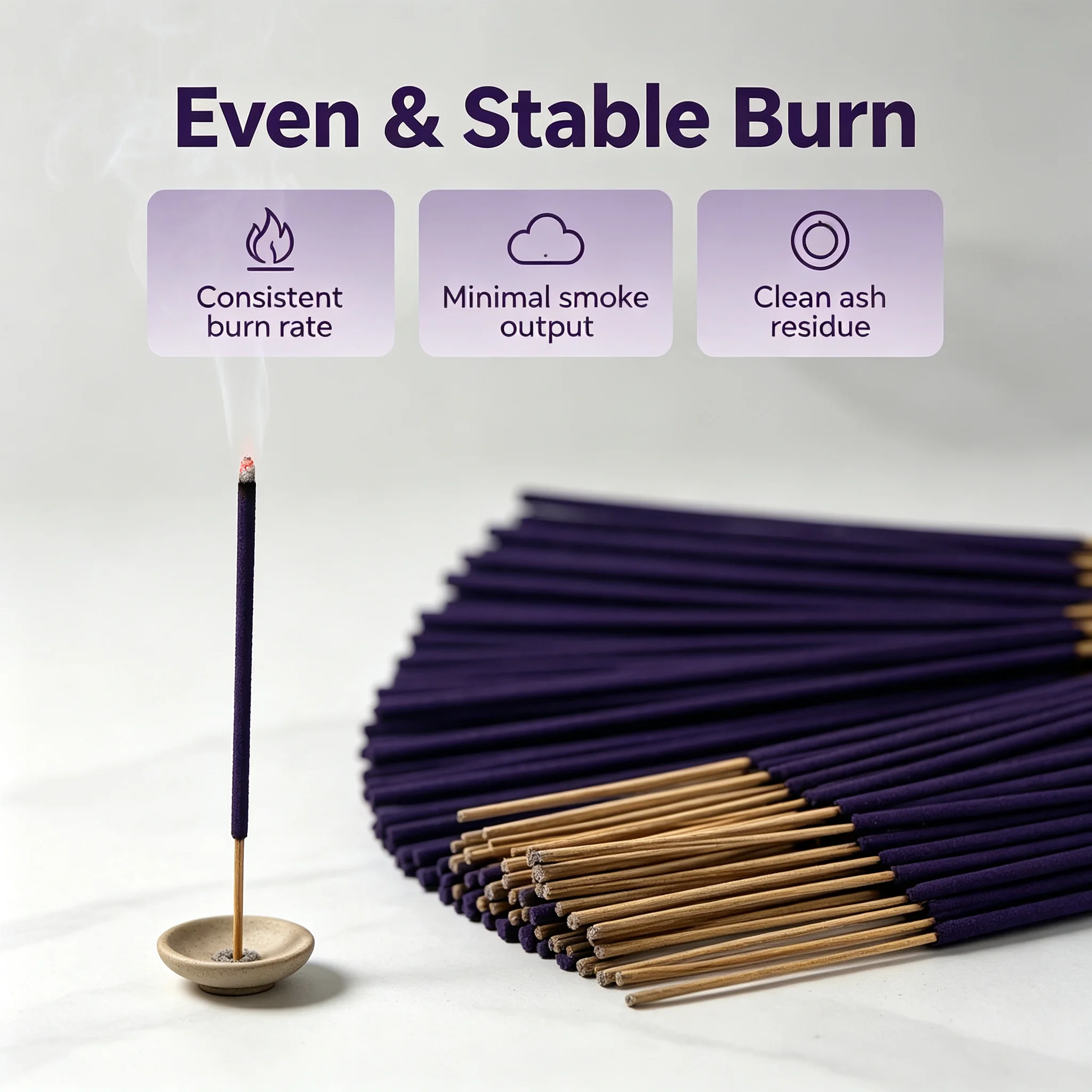 Christmas Lavender Scented Bamboo Incense Sticks Home Indoor Fragrance for Creating a Cozy Vibe Party Decoration And Holiday Gif - Image 5