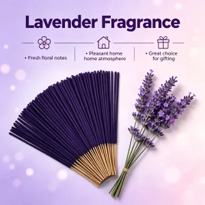 Christmas Lavender Scented Bamboo Incense Sticks Home Indoor Fragrance for Creating a Cozy Vibe Party Decoration And Holiday Gif