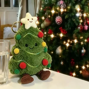 Christmas Limited Christmas Tree Snowman Plush doll Pendant Bag Pendant doll Keychain for Friends New Year Gifts