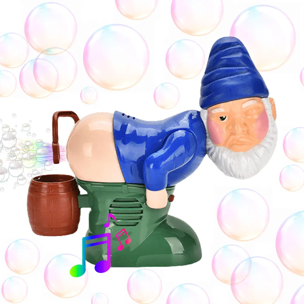 Christmas Santa Claus Bubble Blower with Music & Light Gnomes Farting Bubble Xmas Gift for Boys Girls(No Bubble Solution) - Image 4