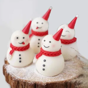 Christmas Silicone Spherical Moulds Snowman Snowflake Deer Horn Design Cake Molds Mousse Dessert Bakeware Decoration Tools