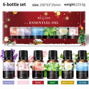 Christmas Thanksgiving Essential Gift Set Rose & Lavender Blend,Water-Soluble Aromatherapy Oils for Diffuser Holiday Gift Set