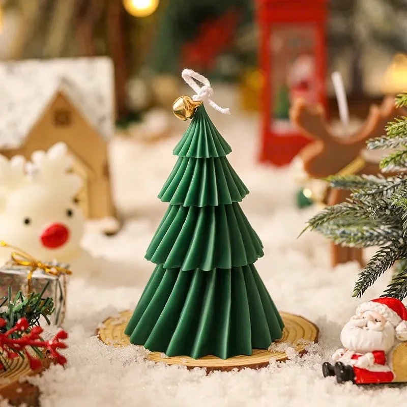 Christmas Tree Candle Scented Candles Aromatherapy Candle Handmade DIY Xmas Gift Holiday Home Ornament - Image 4