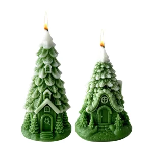 Christmas Tree Candles, Christmas Table Decorations, Long-burning Scented Candles, Suitable For Holiday Christmas Decorations