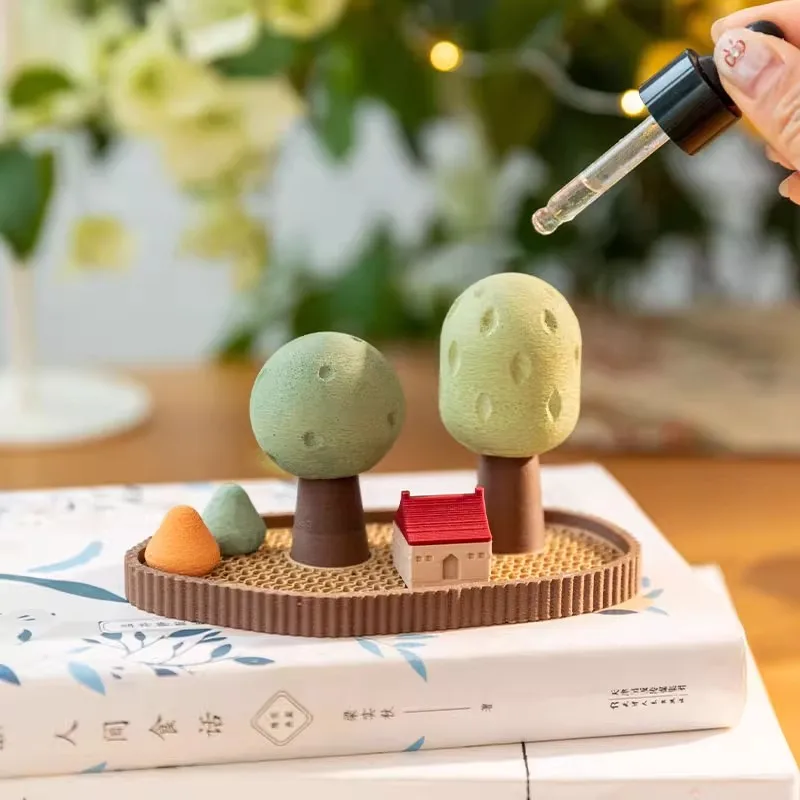 Christmas Tree Perfume Aromatherapy Essential Oil Diffuser Home Living Room Bathroom Diffuser Stone Ornaments Gift for Women - Image 2