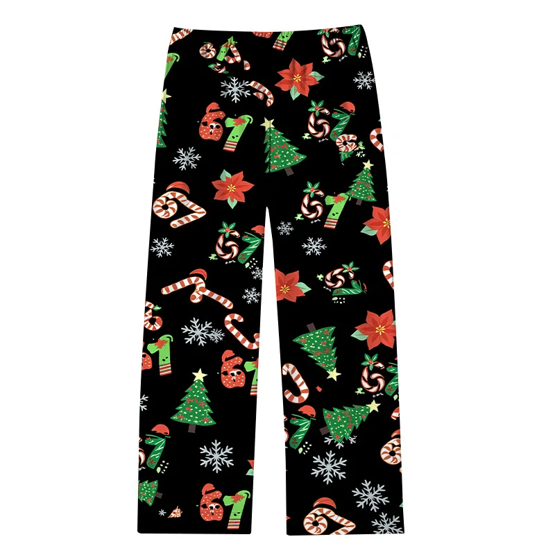 Christmas-themed 3D-print Loungewear Set (shirt and Pants)—available for Children, Couples, and Families; A Perfect Holiday Gift - Image 3