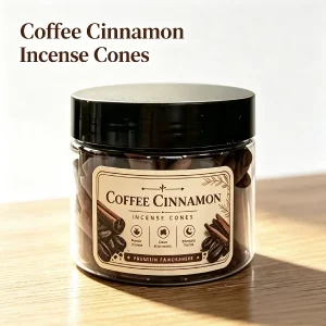 Coffee Cinnamon Incense Cones Natural Scent Aroma Cone for Home Bedroom Living Room Decor Fragrance Gift