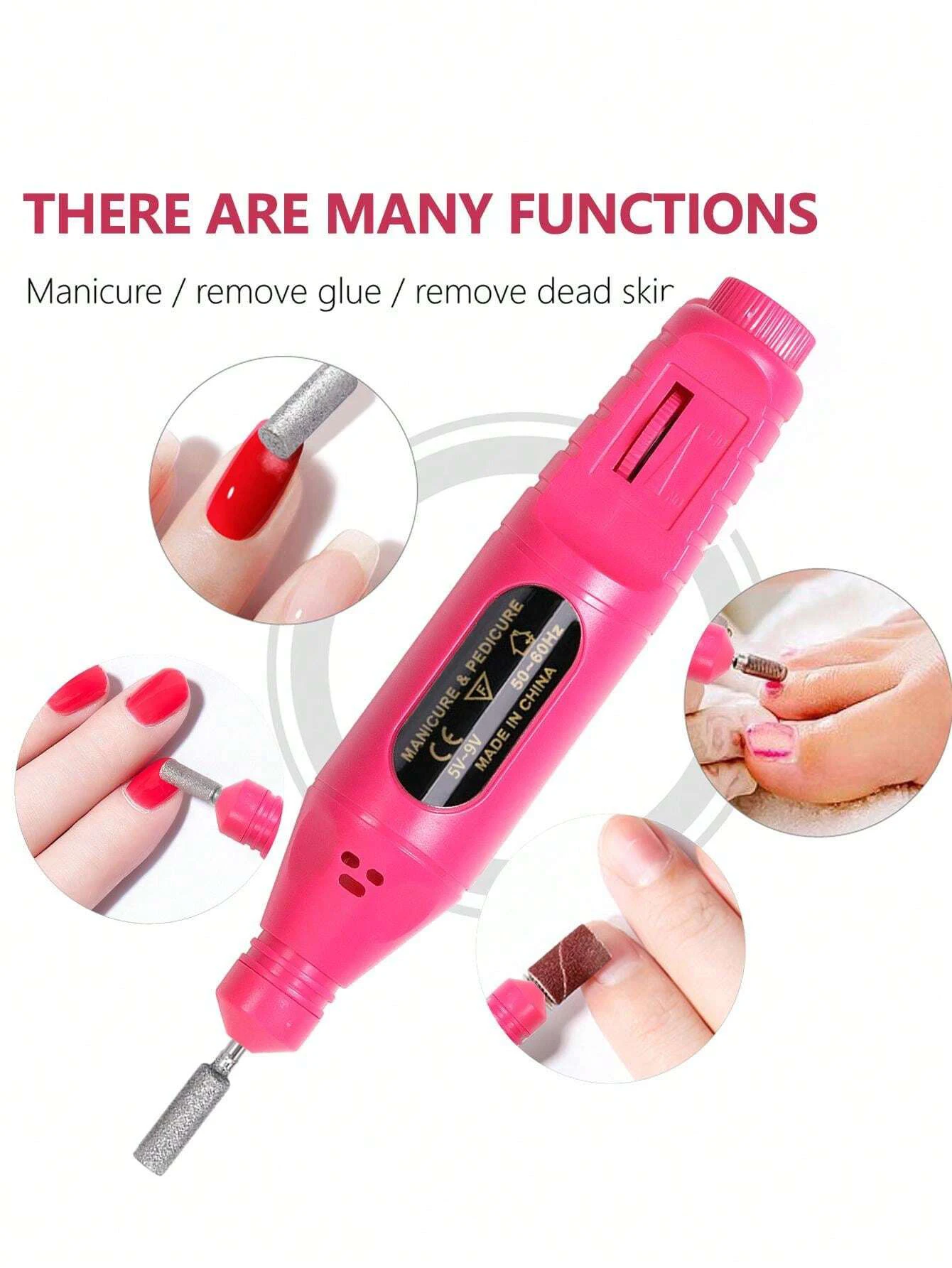 Complete Acrylic Powder Nail Kit, Professional Manicure Set with Nail Drill Machine, Acrylic Liquid, Nail Tips, Color Pigment Po - Image 2