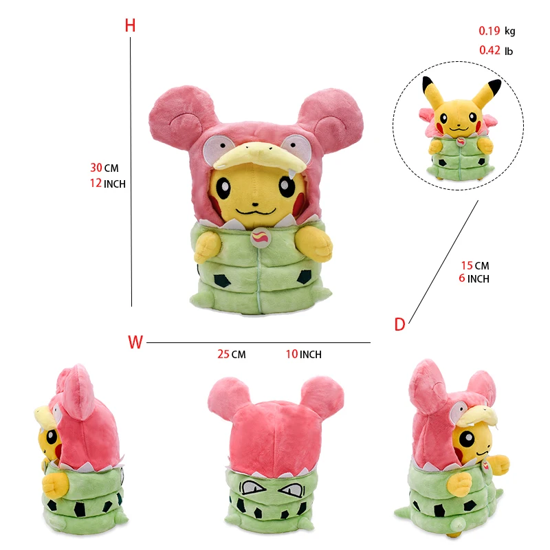 Cos Eevee Pikachu Cosplay Plush Toys Pikachu Peluche Lucario Stuffed Animal Doll Collectible Gift,Cartoon 20-30CM - Image 6