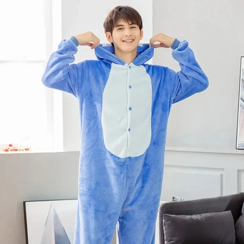 Costumes de cosplay anime pour femmes et hommes, combinaison de dessin animé, pyjama à capuche en glouton mignon - Image 2