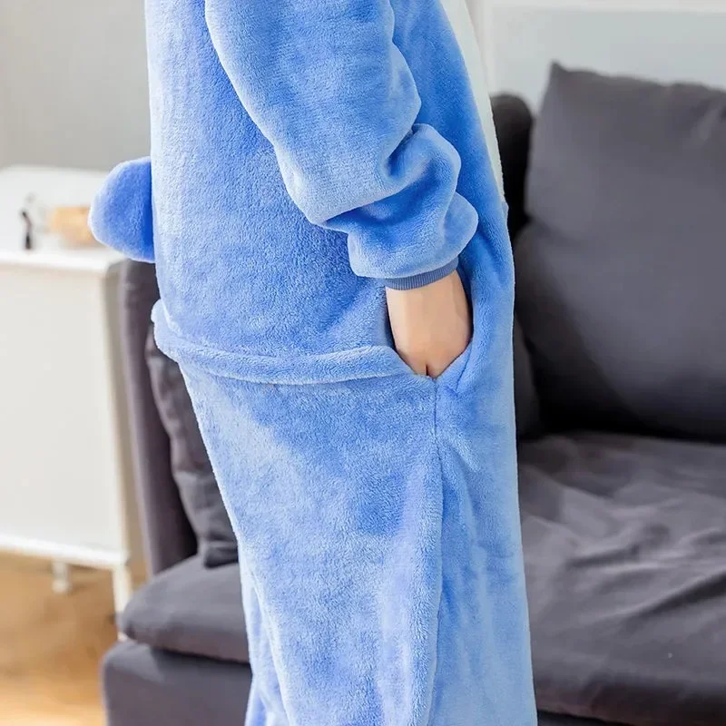 Costumes de cosplay anime pour femmes et hommes, combinaison de dessin animé, pyjama à capuche en glouton mignon - Image 4