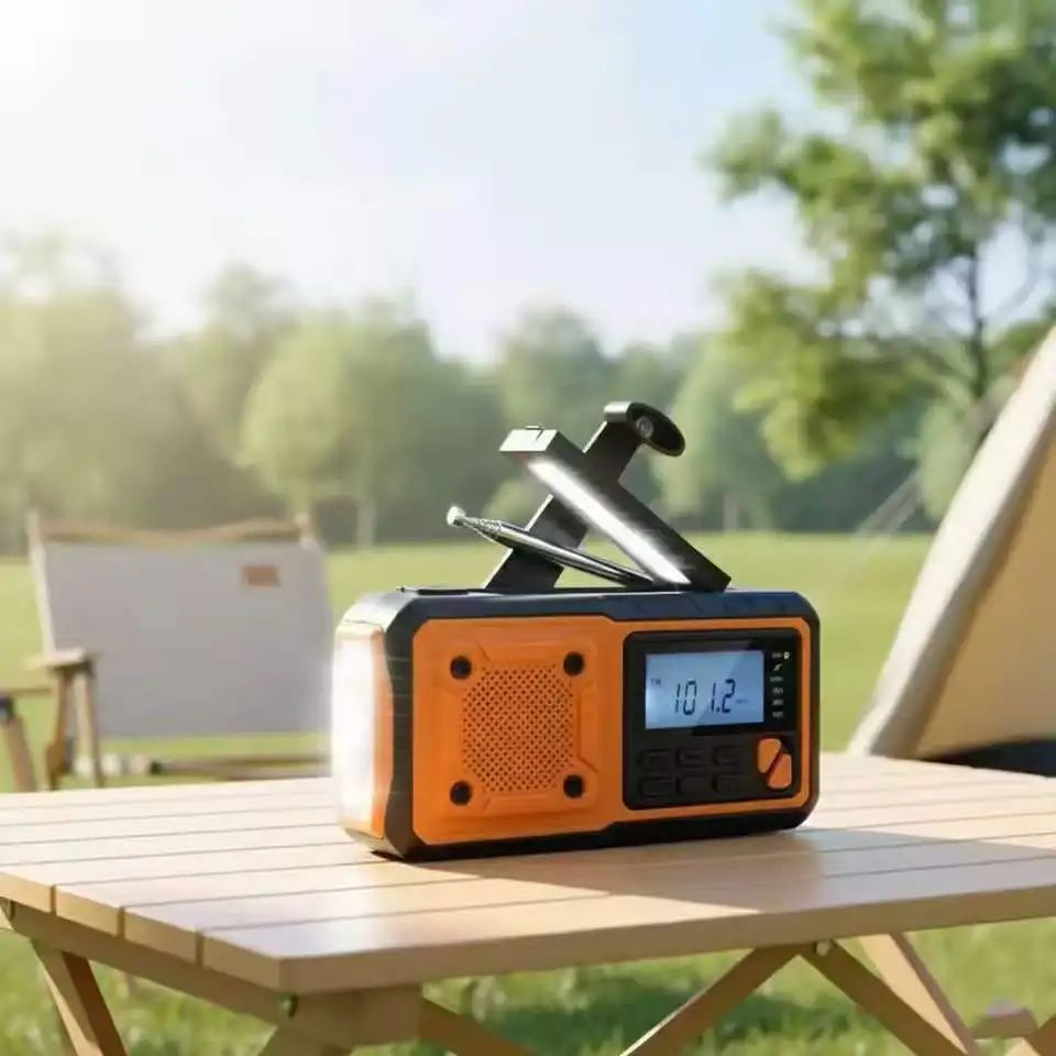 Crank Radio DAB+/FM, Portable Emergency Radio 5000 mAh with 6600 mm² Solar Panel & 650 MA Crank, Digital Radio with Bluetooth - Image 5