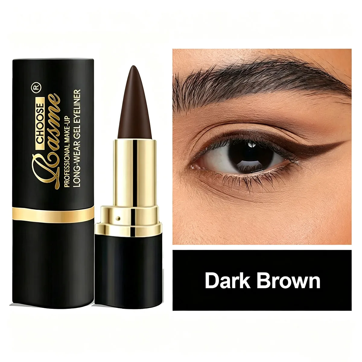 Creamy Texture Eyeliner, 1 Count /2 Counts Easy Coloring Sweat Proof High Pier Pencil, Daily Makeup Accessories for Women and Gi - Image 4