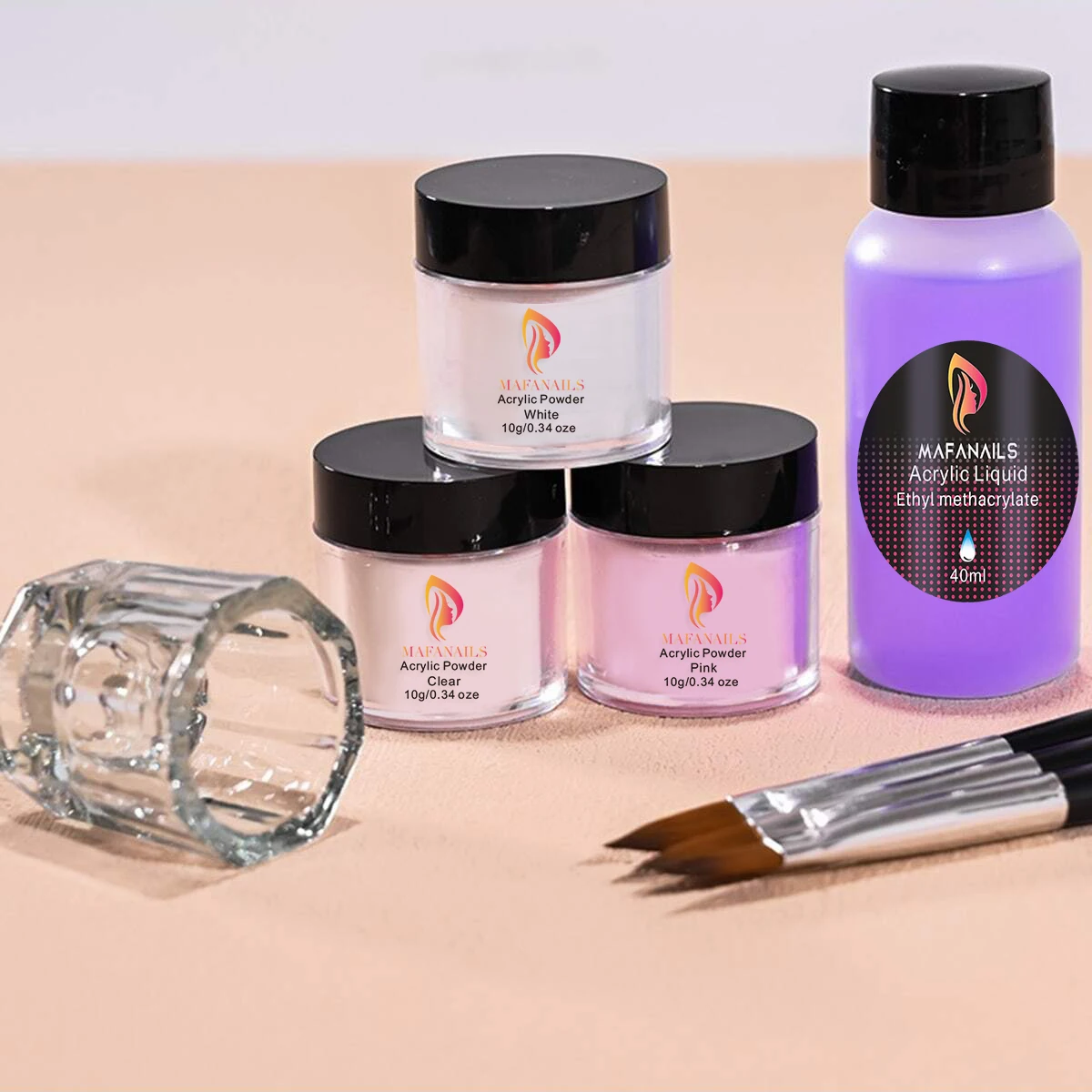 Crystal Powder Set Nail Acrylic Powder and Liquid Monomer Nails Art Decoration For Manicure Crystal Nail Glitter 3D Nail Tools - Image 2