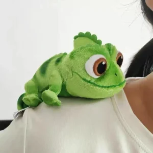 Cute Chameleon 15cm Plush Sit on Shoulders Plush Toys Stuffed Creative Lizard Doll Clothing Accessories for Kid Birthday Gift