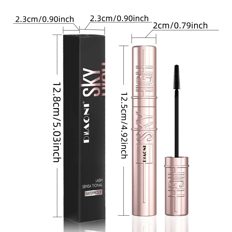 DIAONI Sky-High Lift Mascara Mother's Day Gift Waterproof Smudge-Proof Long-Lasting Curling Natural Defined Separated Lashes - Image 6