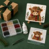 DIY Mosaic Art Kit Sea Glass Floral Watering Can Craft Set Handmade Home Decor Adult Gift
