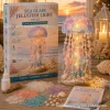 DIY Sea Glass Jellyfish Light Kit｜Make‑Your‑Own Ocean Jellyfish Lamp with LED Light, Complete Hand‑Craft Art Set for Adults