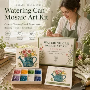 DIY Sea Glass Mosaic Art Kit Beautiful Ocean Garden Inspired Artwork with Colorful Glass Pieces Seaglass Craft Kit Handmade Gift