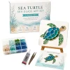 DIY Sea Glass Mosaic Art Kit Create Beautiful Ocean-Inspired Flower Artwork with Colorful Glass Pieces Home Decor&Handmade Gift