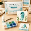 DIY Sea Glass Mosaic Art Kit - Ocean & Garden Inspired Craft with Colorful Pieces, Coastal Home Decor, Handmade Gift for Adults