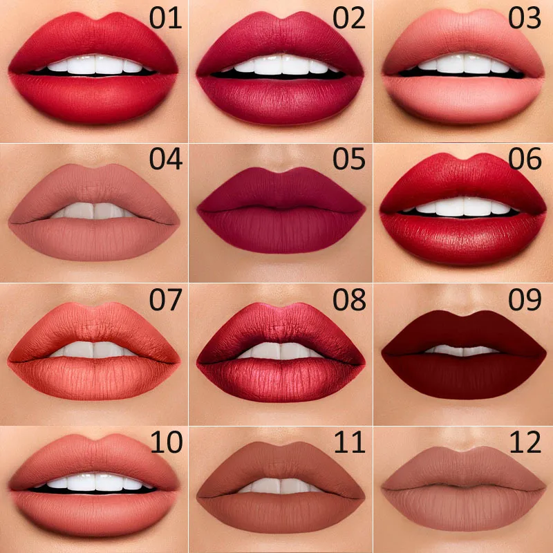 DNM 2 In 1 Matte Lipstick Pencil Double Head Lip Liner Pen Long Lasting Waterproof Lady Charming Nude Red Lipliner Pencil Makeup - Image 5