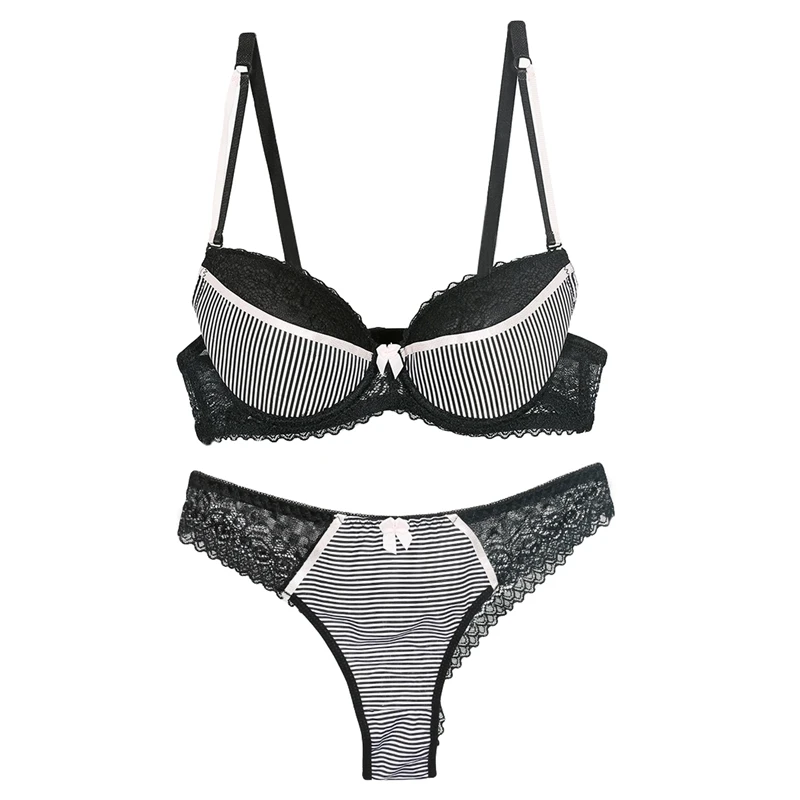 DaiNaFang Push Up Women Bras Set For Big Boops Sexy Lace Underwear Panties BCDE Cup Ladies Plus Size French Female Lingerie - Image 2