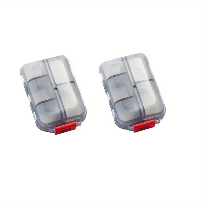 Double-Layer Small Pill Box Portable Pill Box Transparent 10-Cell Sealed Medicine Storage Box Camping Equipment Survival Kit - Image 5