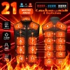 Electric Heated Vest 21 Zones Graphene Heating Technology Men Women USB Heating Jacket Sportswear Heated Coat for Camping