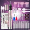 Electric Nail File Set Nails 4 Speeds Cordless Acrylic Nail Tool Thick Nails Edge Shaping Polishing Grinding Nursing Dead Skin
