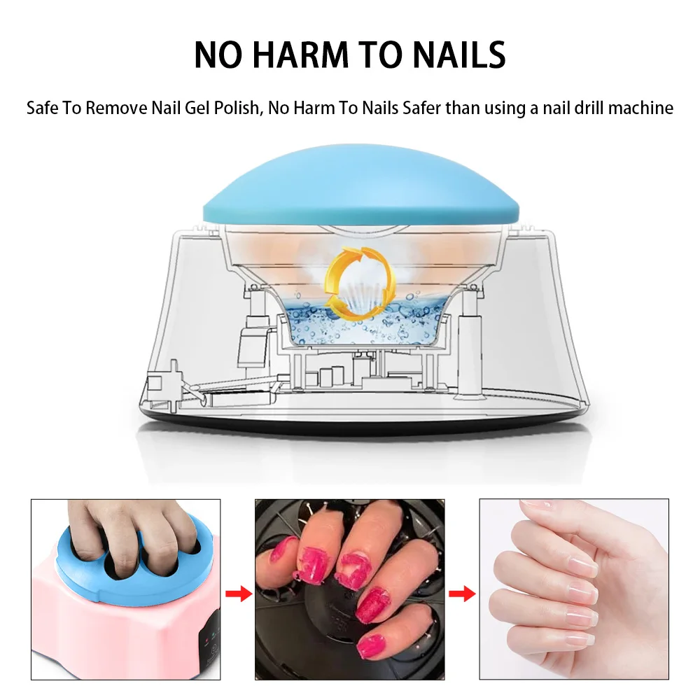 Electric Steam Gel Nail Remover Upgraded Acrylic Nail Polish Removal Box Nail Polish Beauty Salon Machine for Nail Gel Polish - Image 3