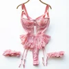 Erotic Underwear Bras Sets For Women Lace Garter Lingerie Intimates 2025 Underwire Bra And Panty Thongs Ladies Underwear Set