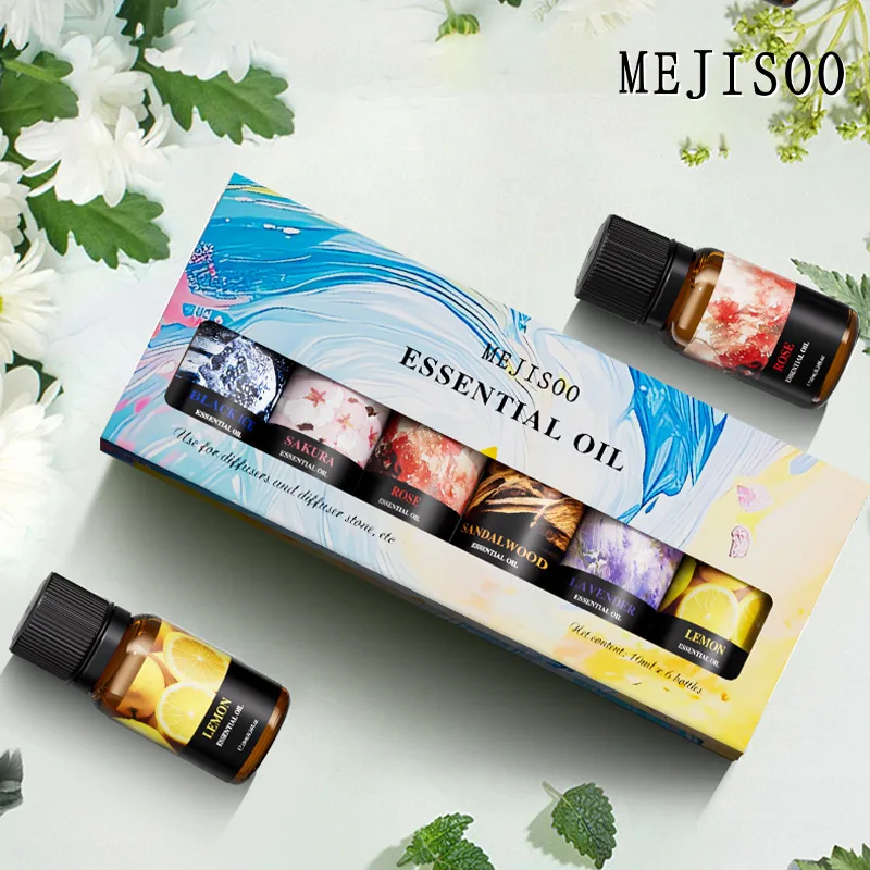 Essential Oil Set 6 Pcs Aromatherapy Home Fragrance Fresh Scent Aromatic Christmas Thanksgiving Gift for Women Men Holiday - Image 2