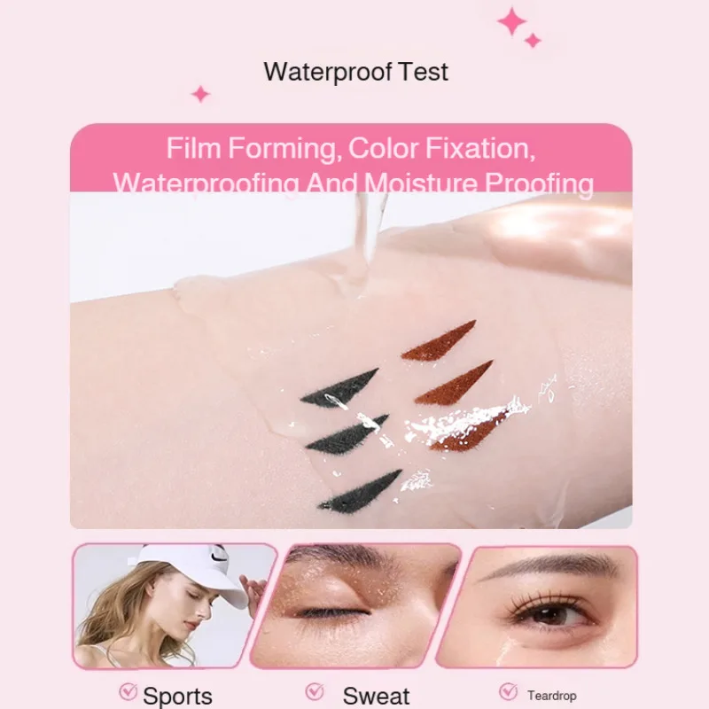 Eyeliner for Beginners Sweat-proof Double-headed Eyeliner Smudge-Proof Eyeliner Waterproof Double-Wing Integrated Eyeliner Stamp - Image 4