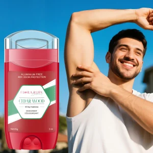 FLORA RUBY 85g Body Deodorant Stick - 48-hour Odor Control, Refreshing Fragrance, Gentle Formula Without Irritation, Portable