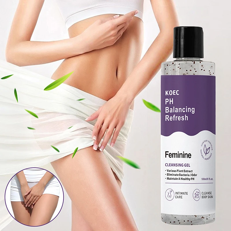 Feminine Hygiene Shower Gel PH Balancing Body Cleansing Oil Natural Plant Extract Aloe Vera Gel Gentle Cleaning Daily Body Care - Image 3