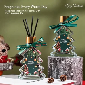 Fire Free Aromatherapy Essential Oil Gift Box Xmas Home Atmosphere Ornament Gardenia Long Lasting Fragrance Holiday Decoration